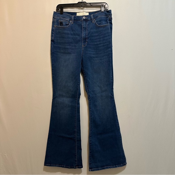 Christian Siriano Denim - Christian Siriano Dark Blue - Chrissie Flare - High Rise Flare Leg - size 31/12